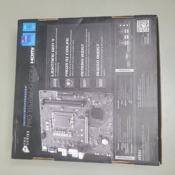 MSI PRO H610M-G DDR4 Motherboard, Micro-ATX - Supports Intel 12th Gen Core Proce - Picture 3 of 6